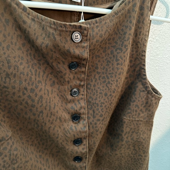 Böhme final sale leopard print denim vest - Picture 6 of 6